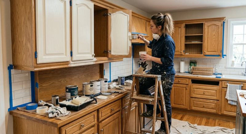 Oak Cabinet Remodeling in Kokomo, IN